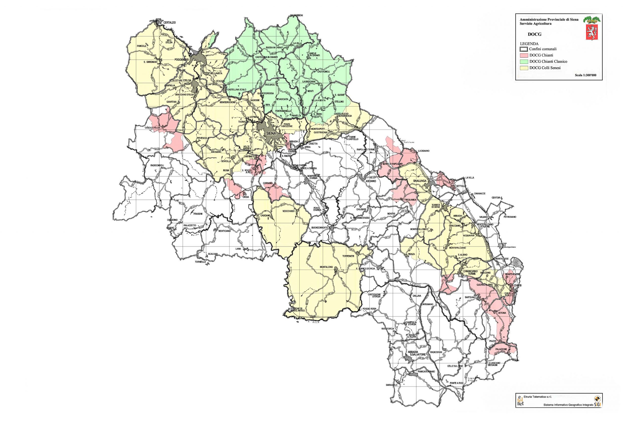 Mappa Dogc Chianti 