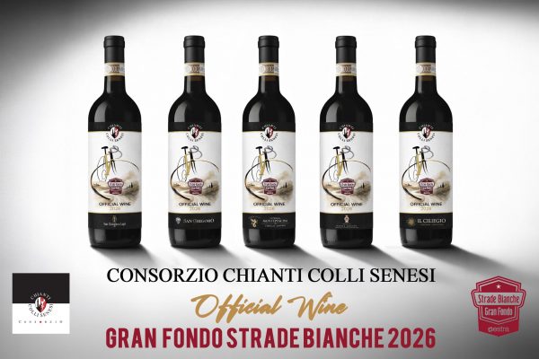 etichetta commemorativa Chianti Colli Senesi Gran Fondo Strade Bianche